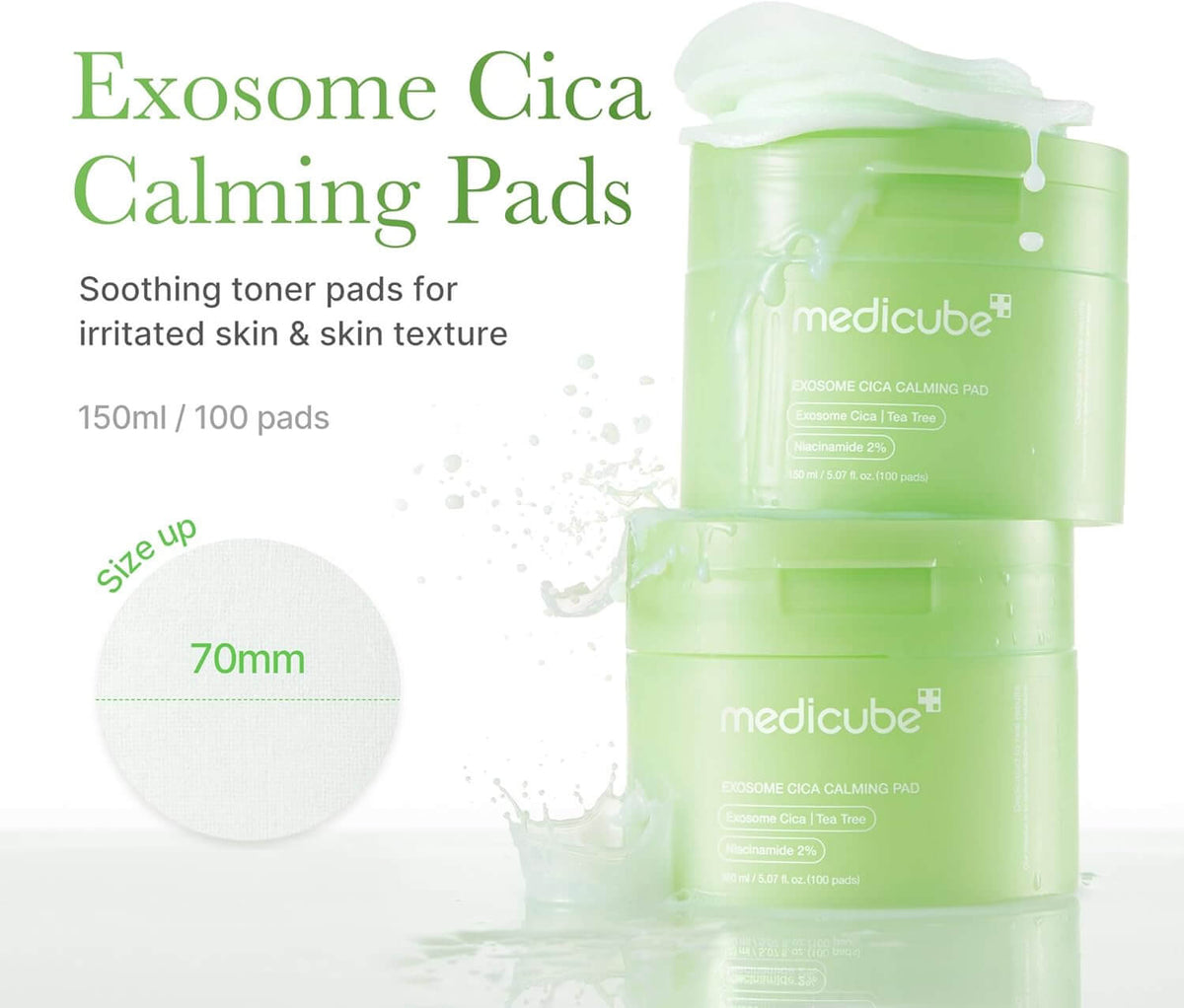 MEDICUBE Exosome Cica Pads 100 Pads