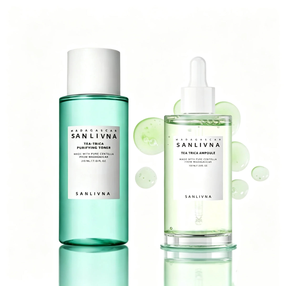 Korean Centella Tea-Trica Oil Control Soothing Toner,Soothing Ampoule Essence Hydrating Refreshing Face Serum Skincare Products