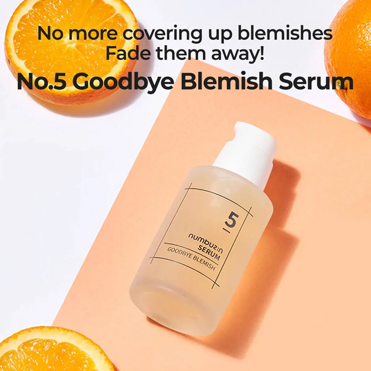 numbuzin No.5 Goodbye Blemish Serum 50ml, Watery Gel Texture, Soft Skin Touch, Korean Cosmetics, Korean Skincare