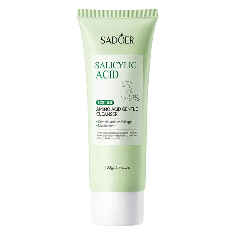 Salicylic Acid Facial Cleanser Face Wash Foam Face Cleanser Moisturizing Facial Cleansing Hydrating Skin Care Products