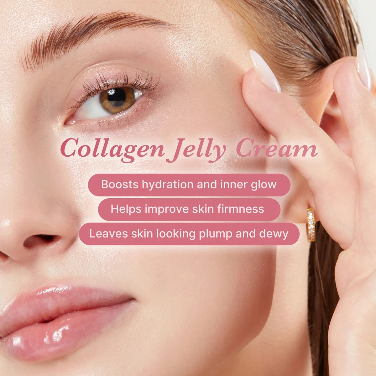 MEDICUBE COLLAGEN JELLY CREAM_50ml Soft Texture, Gentle Daily Use, Light Formula, Korean Cosmetics, Korean Skincare