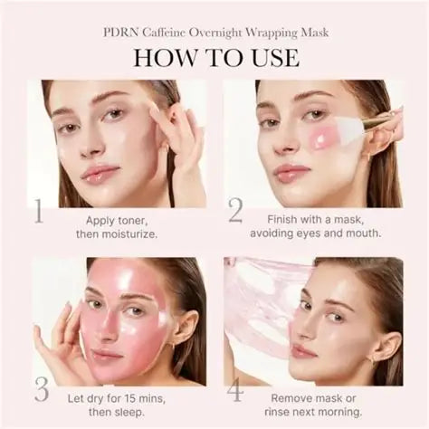 Medicube PDRN Pink Caffeine Night Wrapping Mask, 75 ml