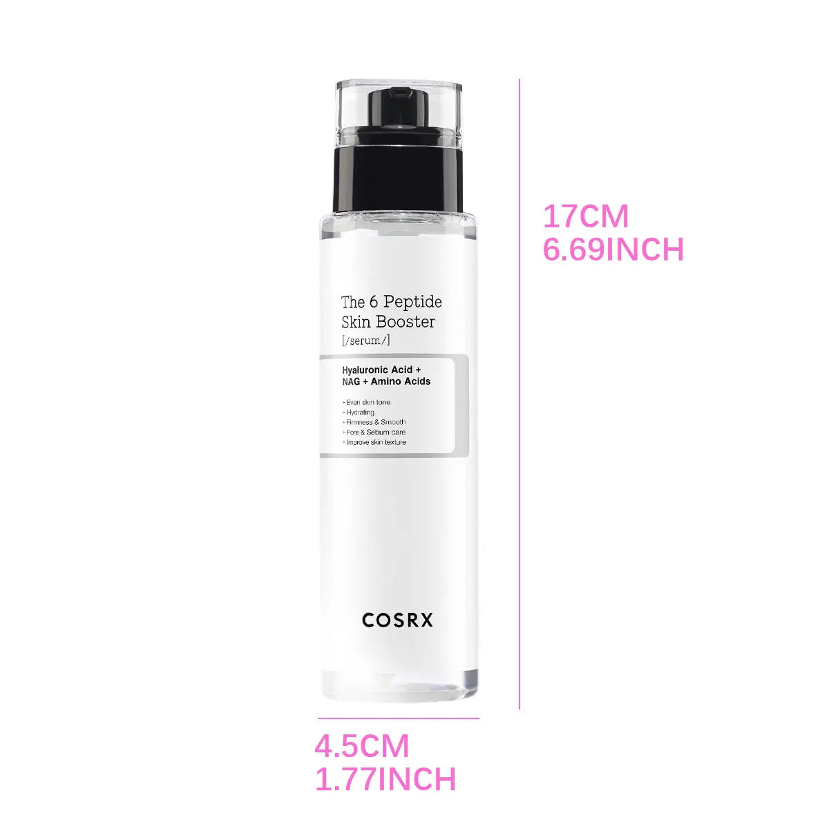 COSRX The 6 Peptide Collagen Booster Toner Serum 150ml, Fast Absorption, Soft Skin Touch, Korean Cosmetics, Korean Skincare