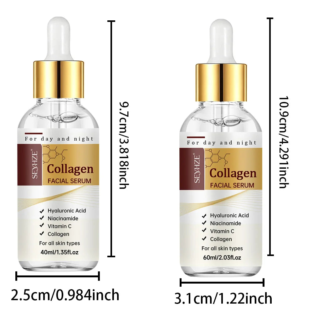 SEYHZE Collagen Facial Serum, Korean Skincare, Contains Collagen, Ceramides, Aloe Vera + Centella Asiatica, Brightens Skin Barri