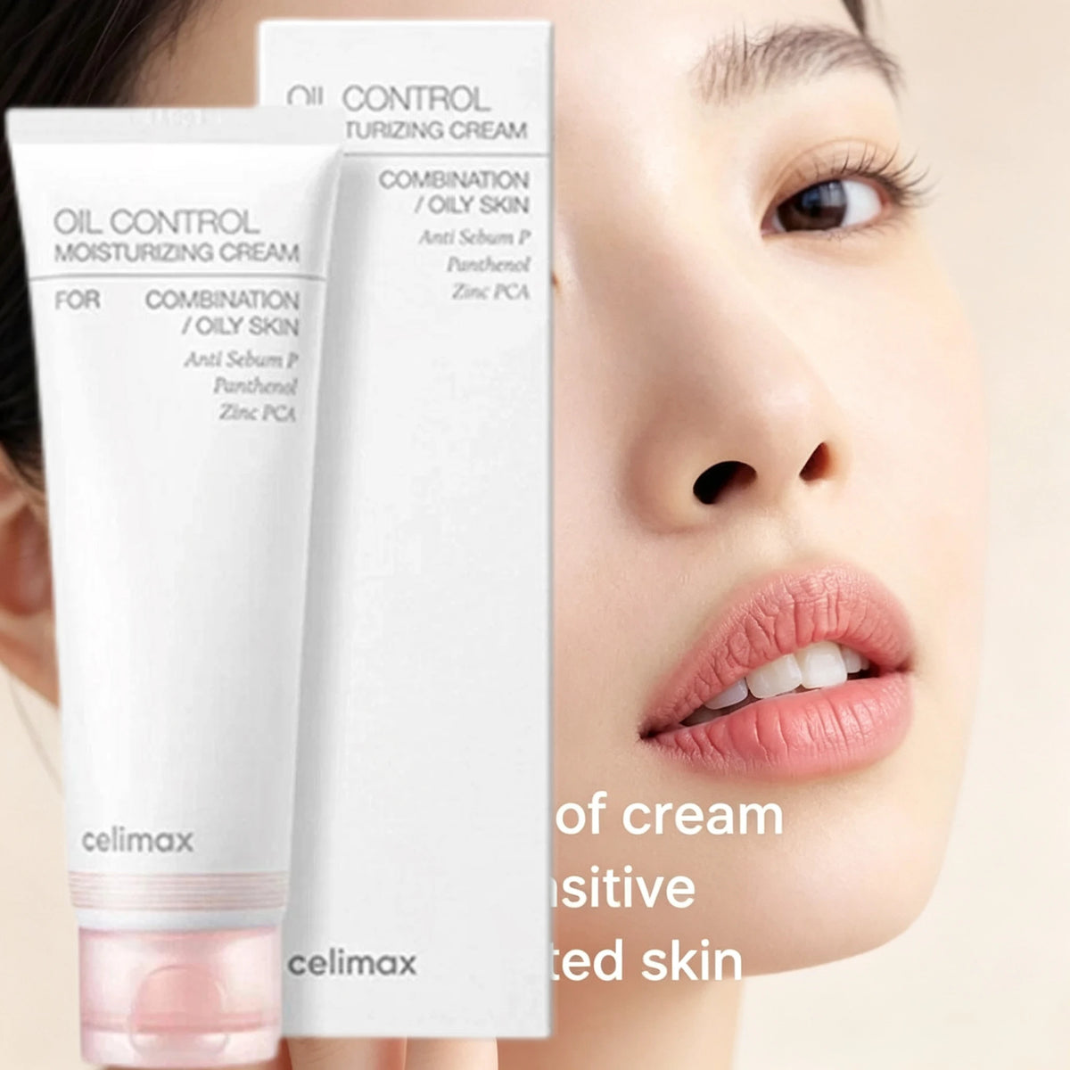 Korean Deep Nourishing Cream For Combination Oily Skin Brand Moisturizer 80ml Celimax Oil Control Panthenol Fine Pores Cream
