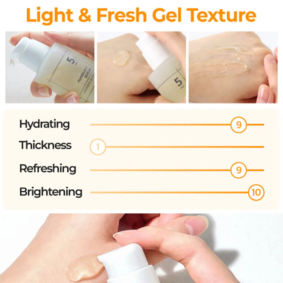 numbuzin No.5 Goodbye Blemish Serum 50ml, Watery Gel Texture, Soft Skin Touch, Korean Cosmetics, Korean Skincare