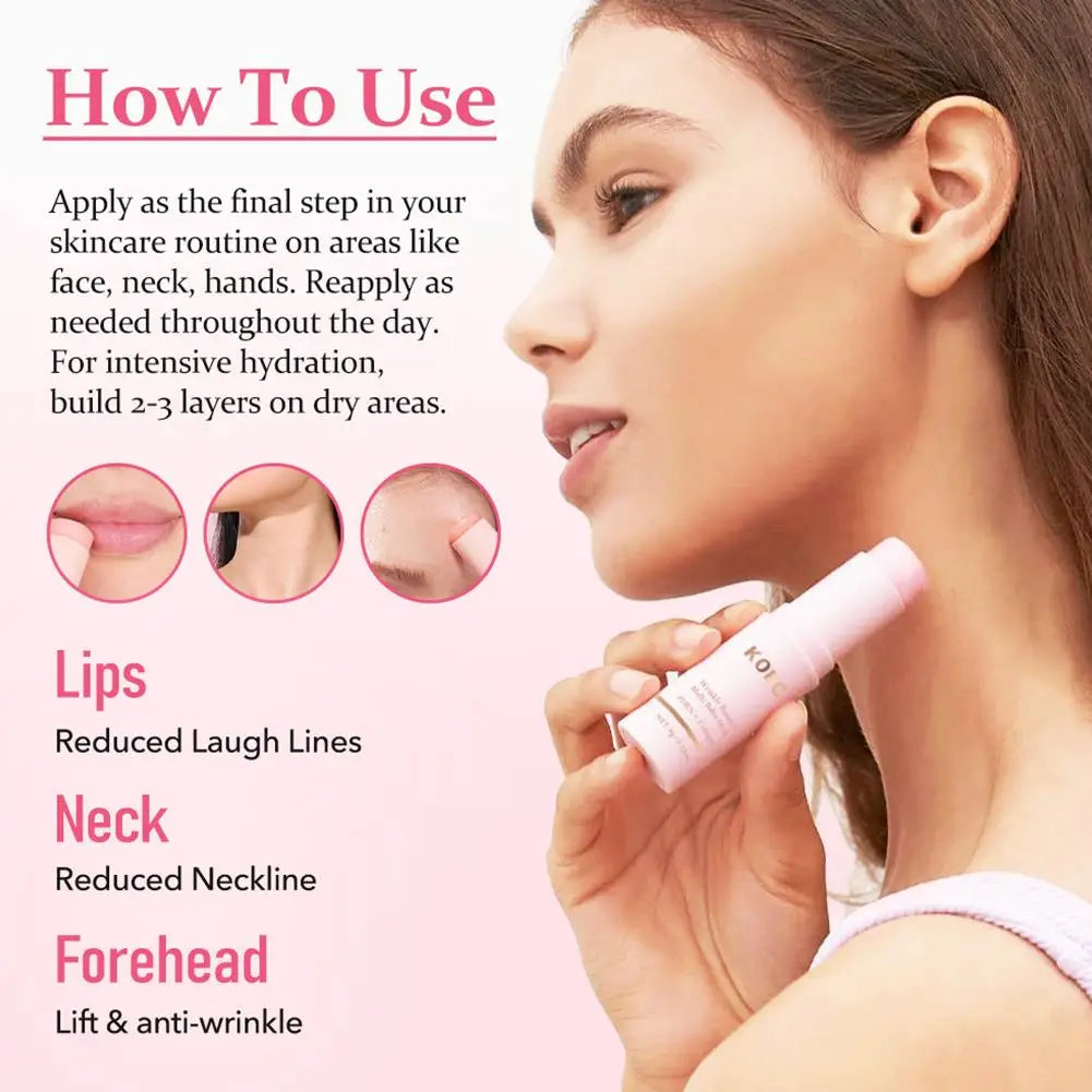 PDRN Collagen Wrinkle Bounce Multi Balm Korean Skin Care Cream Stick For Lasting Moisturizing Smoothing Wrinkle Deep Hydrating