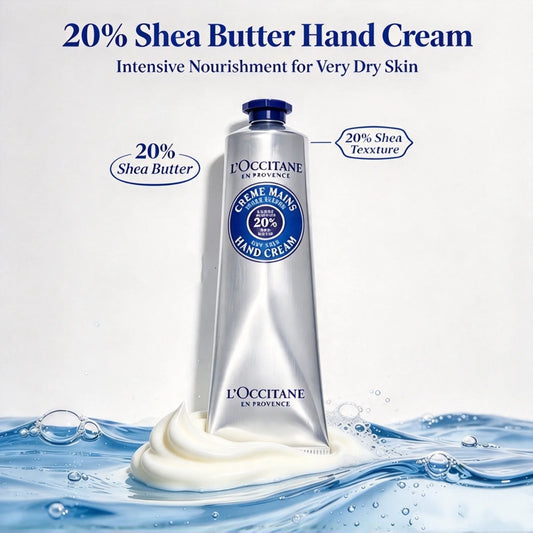 L'OCCITANE 20% Shea Butter,Rose Cherry Blossom Hand Cream,Nourishes Protects Dry Hands Fast Absorbing Non Greasy Lotion Skincare