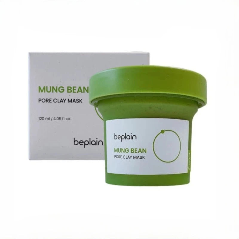 Korean Green Mung Bean Pore Clay Mask Cleansing Moisturizing Oil Control Blackhead Removal Cleansing Mud Mask Pore Care 120ml