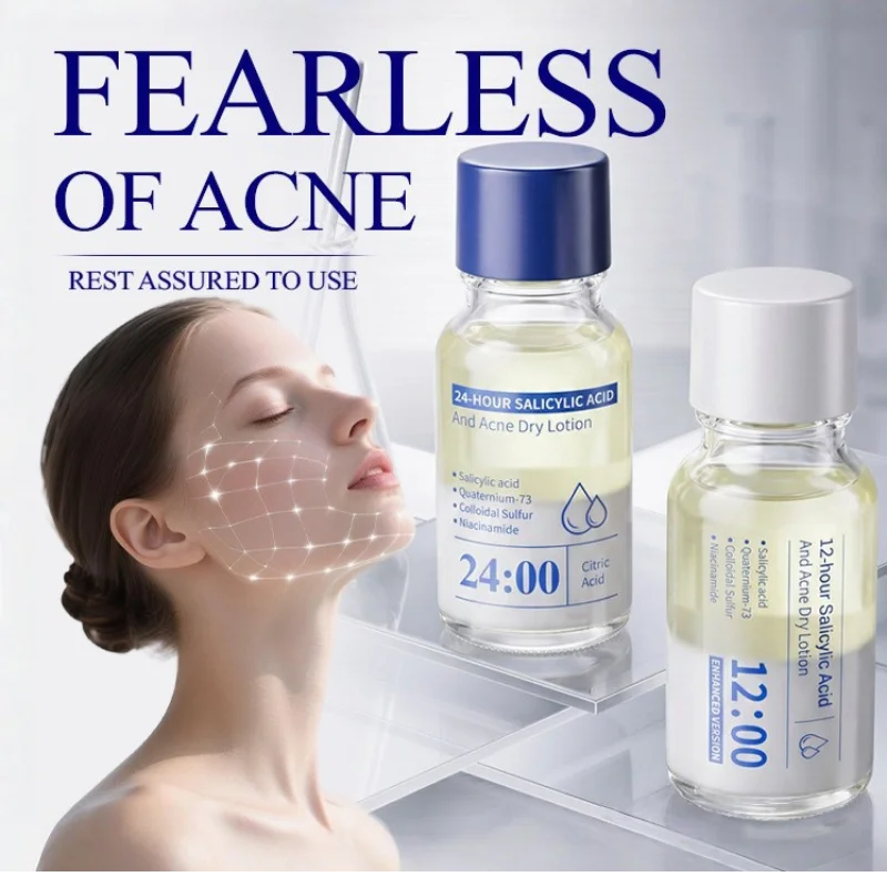 Korean Salicylic Acid Acne Remove Lotion 10ml Reduce Facial Dryness Acne Control Oil Refresh Not Greasy Day&Night Double Repair