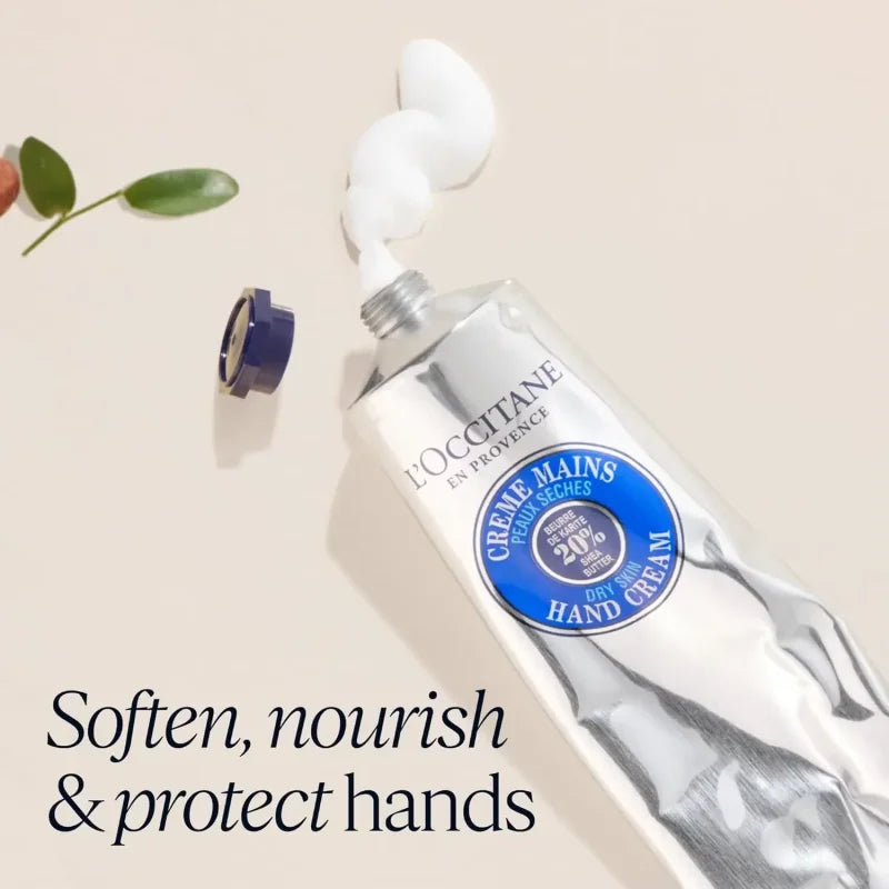L'OCCITANE 20% Shea Butter,Rose Cherry Blossom Hand Cream,Nourishes Protects Dry Hands Fast Absorbing Non Greasy Lotion Skincare