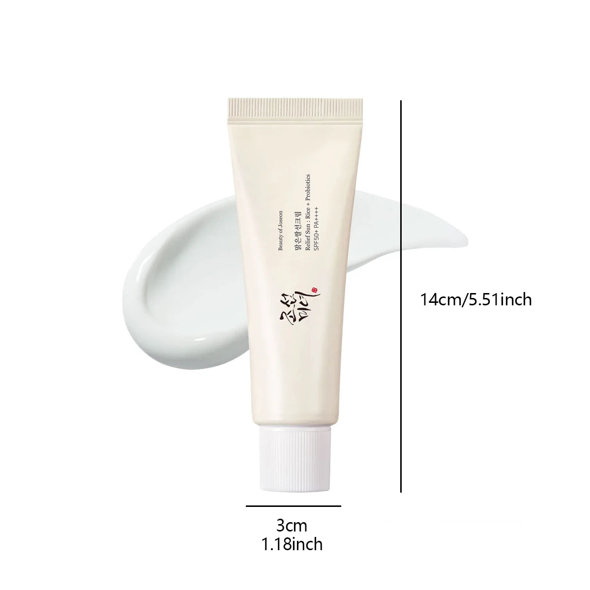 Beauty of Joseon Relief Sun : Rice+Probiotics SPF50+ PA++++ 50ml,Comfortable Wear,Easy To Spread,Korean Skincare,Korean Makeup