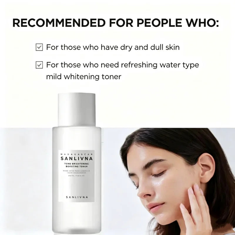 SANLIVNA Centella Asiatica Tone Brightening Boosting Toner Facial Deep Hydrationand Soothing Care Toner Suitable for Dull Skin
