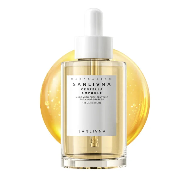 Korean Madagascar Centella Asiatica Ampoule Facial Serum,Soothes Acne Prone Moisturizing Repair Skin Barrier Skincare Products