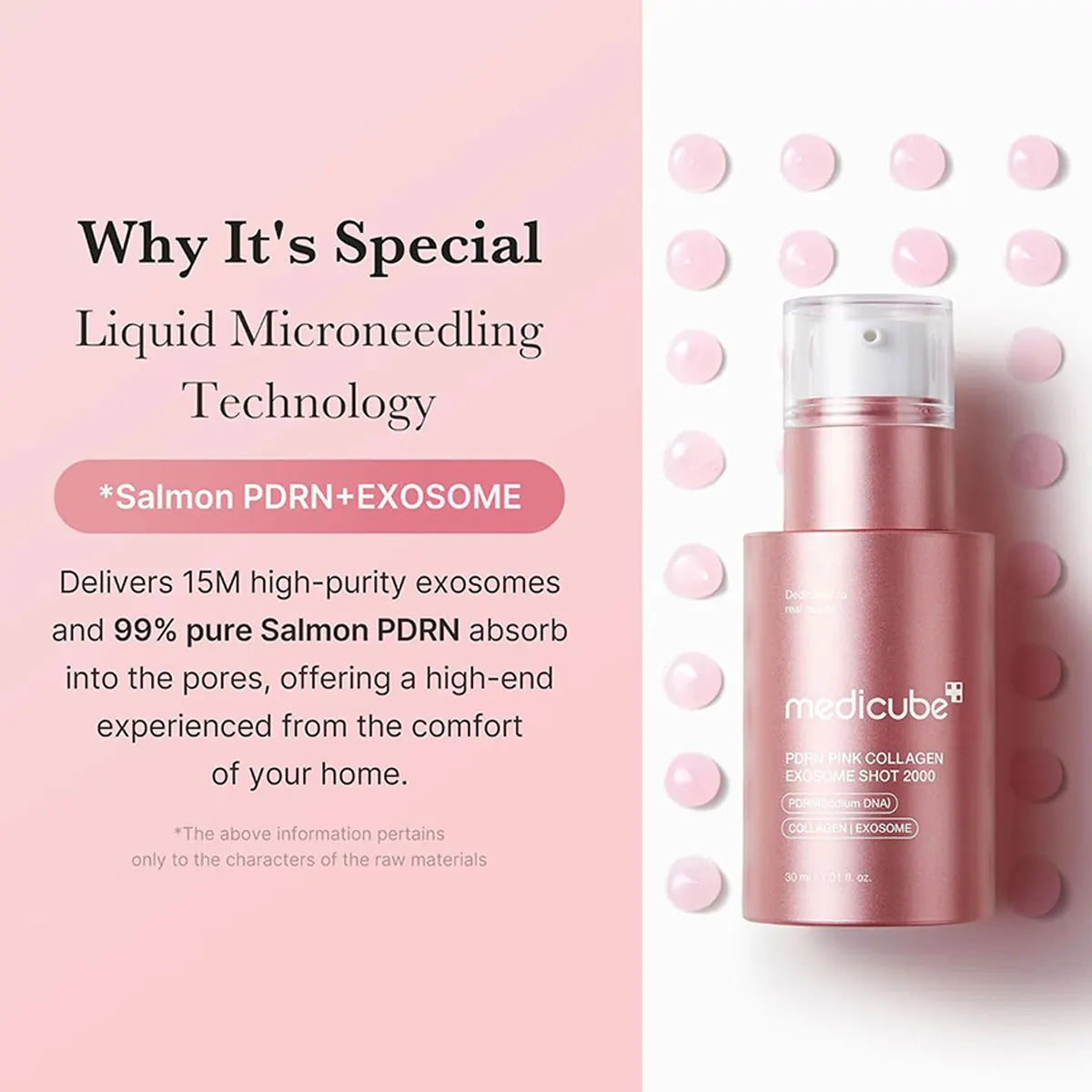 Medicube PDRN Pink Collagen,Pink Transparent Liquid,Lightweight&Fast-Absorbing,Two Versions,K-Beauty,Korean Makeup
