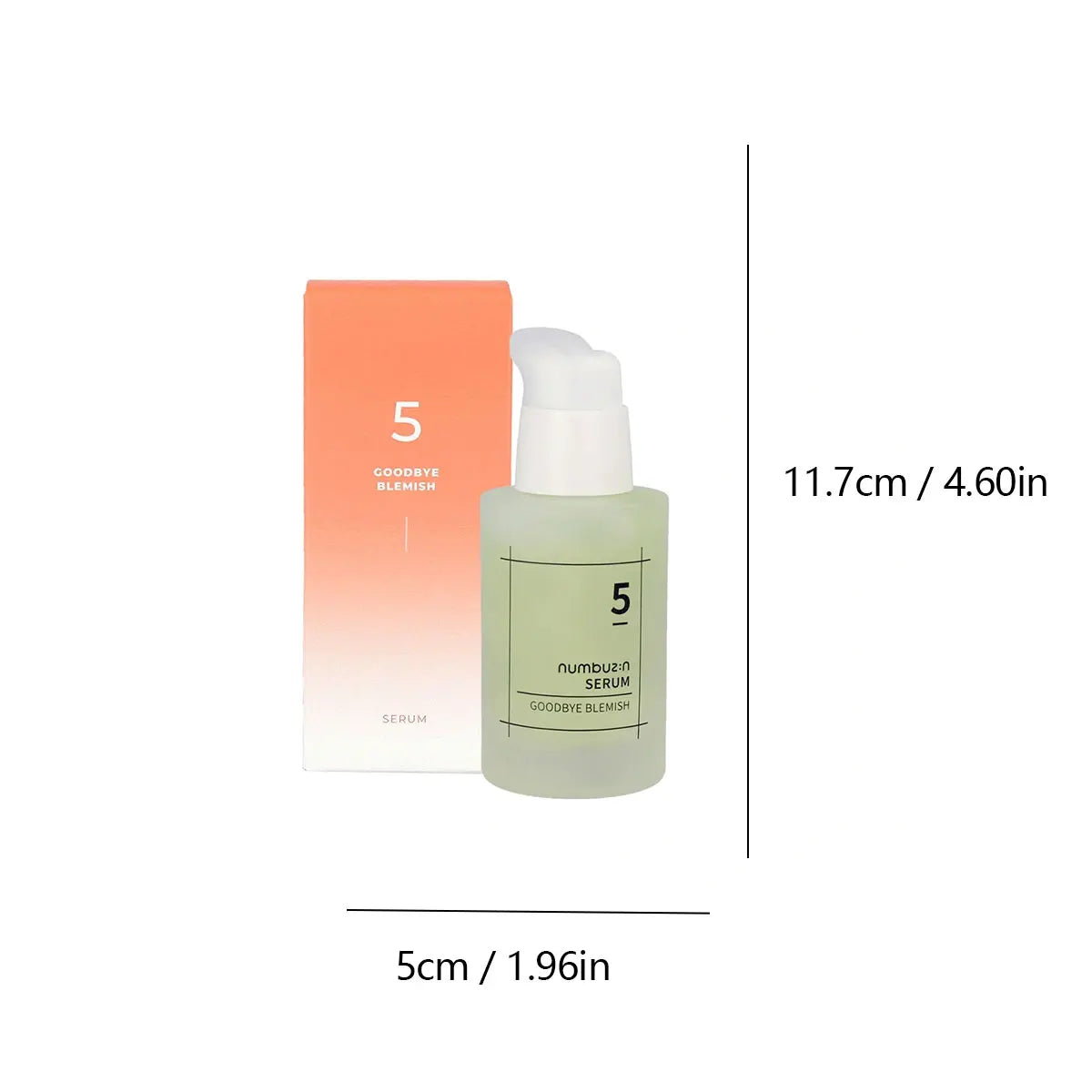 numbuzin No.5 Goodbye Blemish Serum 50ml, Watery Gel Texture, Soft Skin Touch, Korean Cosmetics, Korean Skincare