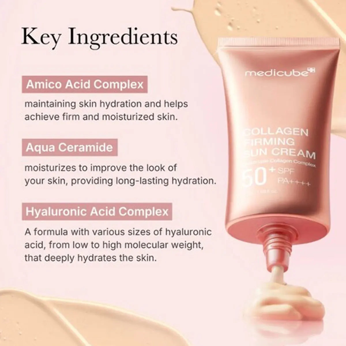 MEDICUBE COLLAGEN FIRMING CREAM_50ml, Light Texture, Mild Gentle Care, Soft Skin Touch, Korean Cosmetics, Korean Skincare