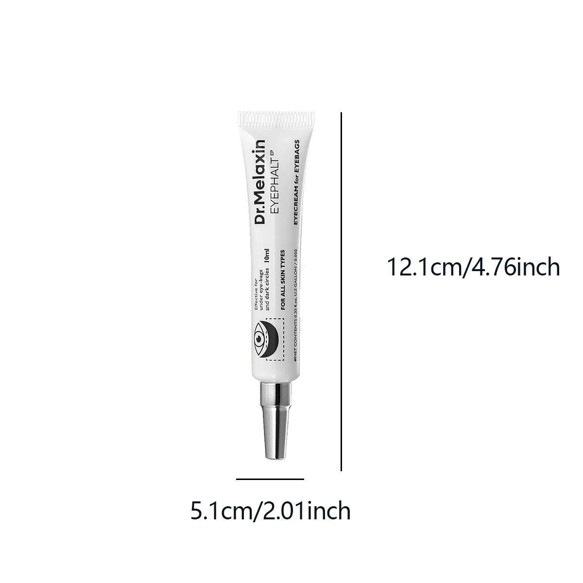 Dr.Melaxin EYEPHALT EYEBAG CREAM 10ml,Rich Hydrating Cream,Silky Smooth Texture,Non Greasy Finish,Korean Skincare,Korean Makeup