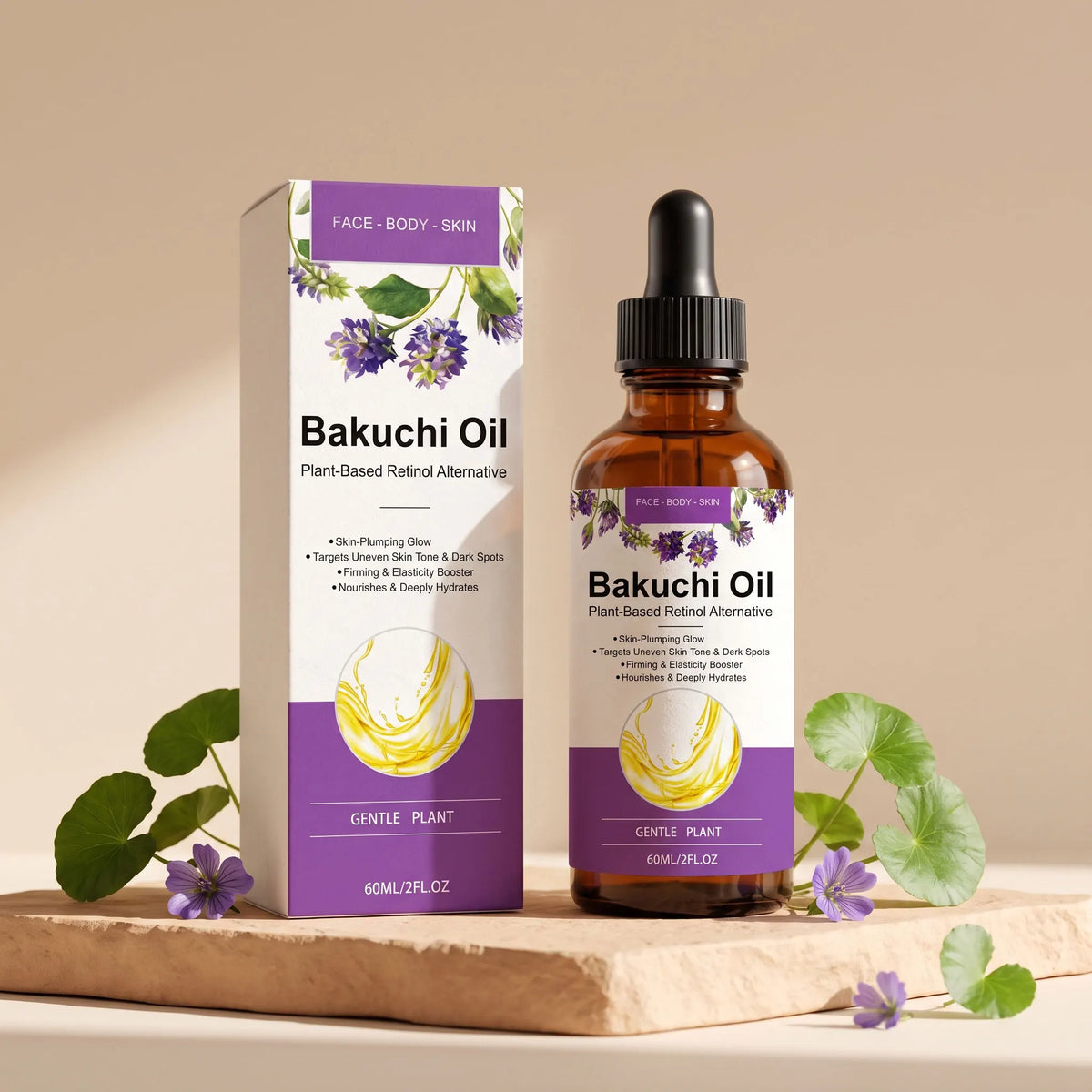 Bakuchiol Concentrate Serum High Potency Retinol Alternative Firming Smooth Skin Korean Wrinkle Care Restore Skin Healthy Glow