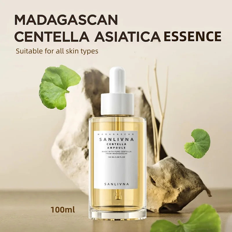 Korean Madagascar Centella Asiatica Ampoule Facial Serum,Soothes Acne Prone Moisturizing Repair Skin Barrier Skincare Products
