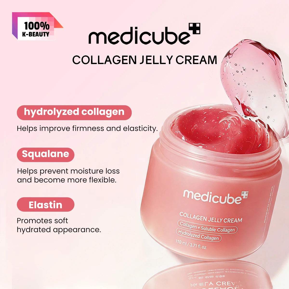 MEDICUBE COLLAGEN JELLY CREAM_50ml Soft Texture, Gentle Daily Use, Light Formula, Korean Cosmetics, Korean Skincare