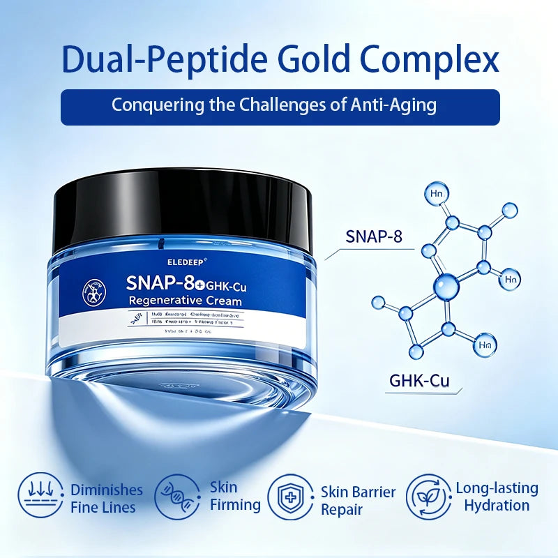 B Snap-8 GHK-Cu Regenerative Cream Anti-Aging Peptide Moisturizer Fine Lines Firming Skin Barrier Repair Long-Lasting Hydration