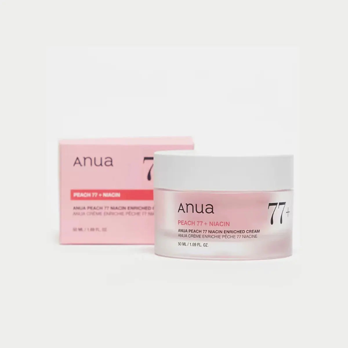 ANUA Peach 77% Niacin Enriched Cream 50ml, Silky Texture, Non-Greasy, Boost Skin Glow, Korean Cosmetics, Korean Skincare