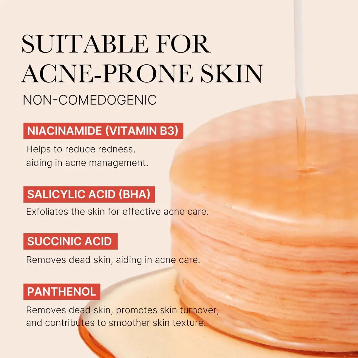 MEDICUBE RED SUCCINIC PEELING PAD 2024, Soft Pad Touch, Mild Liquid, Korean Cosmetics, Korean Skincare