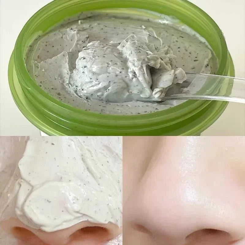 Korean Green Mung Bean Pore Clay Mask Cleansing Moisturizing Oil Control Blackhead Removal Cleansing Mud Mask Pore Care 120ml