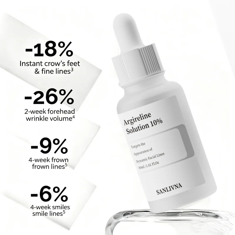 Korean Skincare Argireline Solution 10% Serum,Hydrating Anti-Aging Booster Face Serum Firming Smooth Skin Beauty Products 30ml