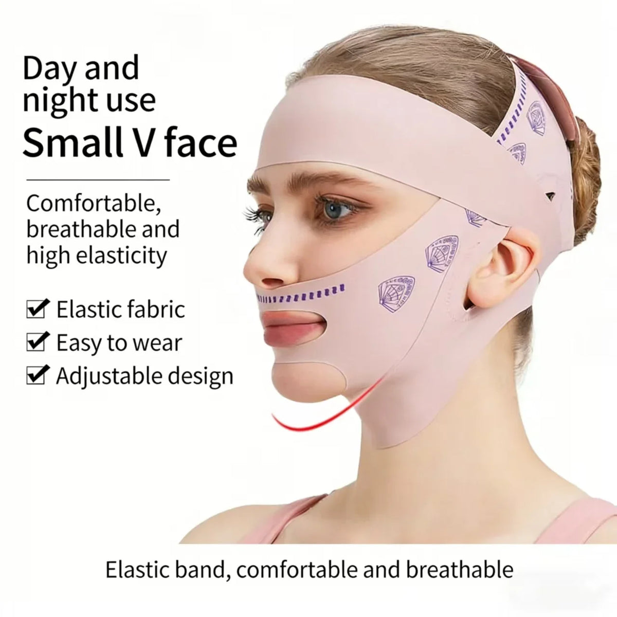Chin Cheek Slimming Bandage V Shaper V Line Lifting Mask Face Lifting Anti Wrinkle Strap Sleeping Mask Beauty Health Reusable