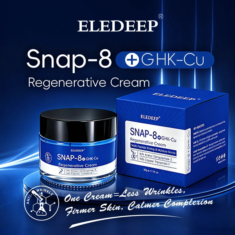 B Snap-8 GHK-Cu Regenerative Cream Anti-Aging Peptide Moisturizer Fine Lines Firming Skin Barrier Repair Long-Lasting Hydration