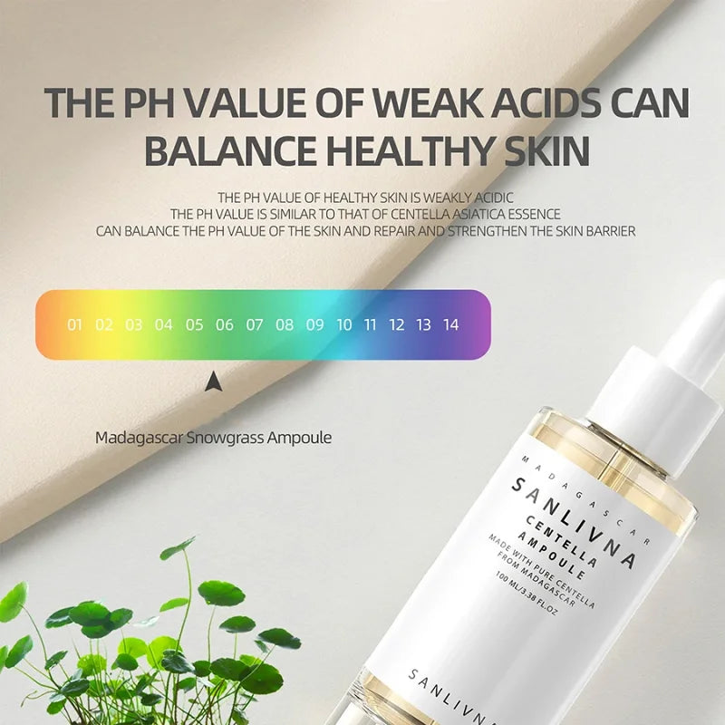 Korean Madagascar Centella Asiatica Ampoule Facial Serum,Soothes Acne Prone Moisturizing Repair Skin Barrier Skincare Products