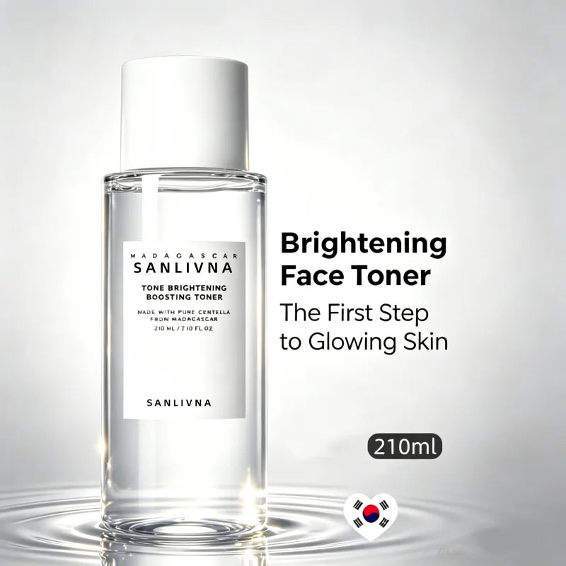 SANLIVNA Centella Asiatica Tone Brightening Boosting Toner Facial Deep Hydrationand Soothing Care Toner Suitable for Dull Skin