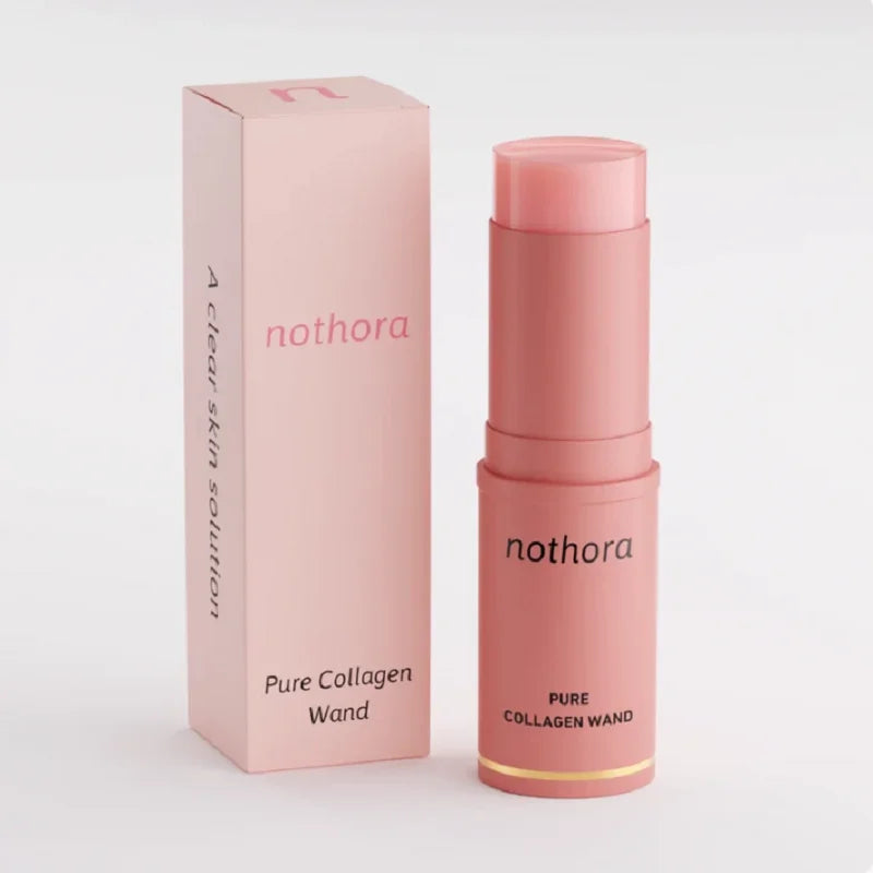 Nothora Pure Collagen Wand Pink Multi Balm Stick Enhance Radiance Boost Elasticity Facial Moisturizer Plumping For Face Eye Neck
