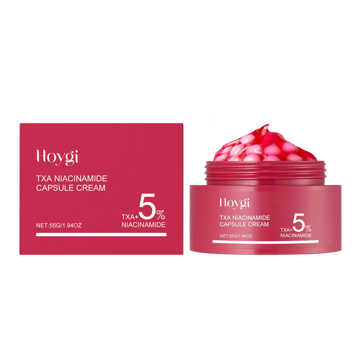 55g Nicotinamide Moisturizing Capsule Cream Nourishing Hydration Skin Lock in Moisture Refreshing Facial Care Cream for Dry Skin