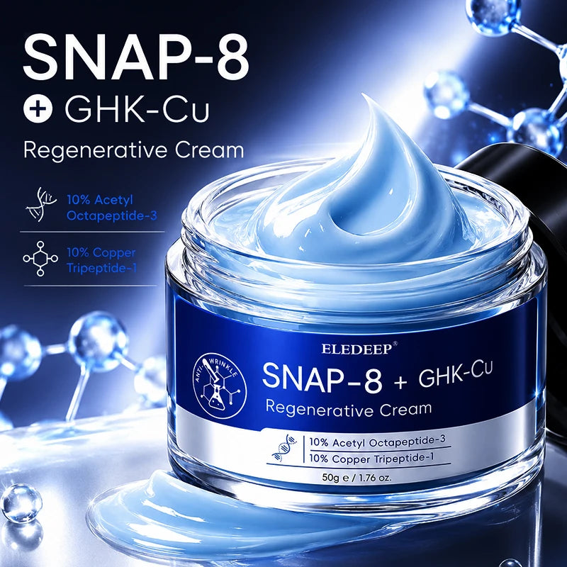 B Snap-8 GHK-Cu Regenerative Cream Anti-Aging Peptide Moisturizer Fine Lines Firming Skin Barrier Repair Long-Lasting Hydration