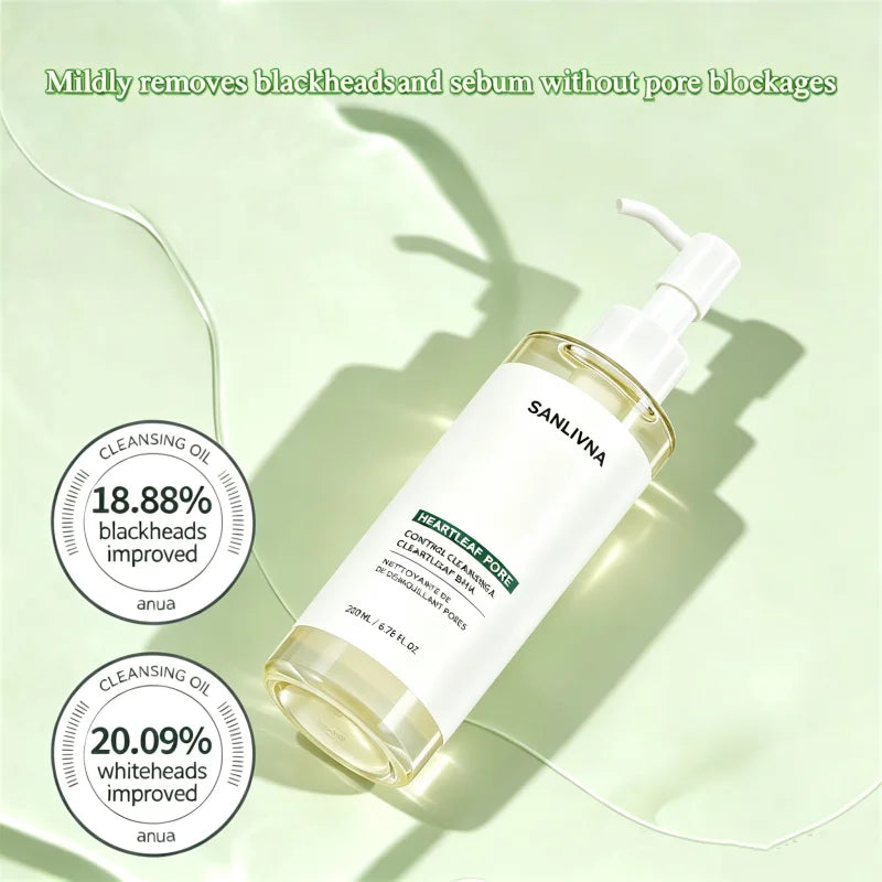 Korean Heartleaf Face Wash Cleaner Foam Deep Cleaning Pore Control Makeup Cleansing Oil Original Skincare Face Cleaning Sets