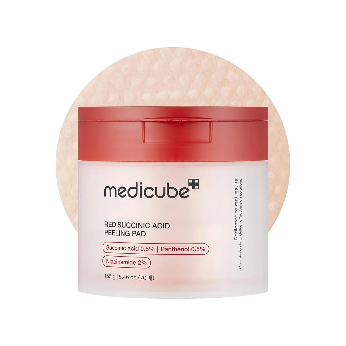 MEDICUBE RED SUCCINIC PEELING PAD 2024, Soft Pad Touch, Mild Liquid, Korean Cosmetics, Korean Skincare