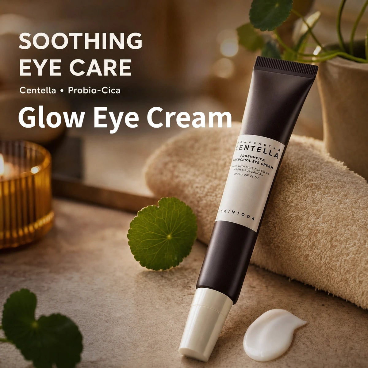 Korean Skin Care Centella Probio-Cica Bakuchiol Glow Eye Cream Reduces Fine Lines Facial Moisturizing Firming Skin Eye Care