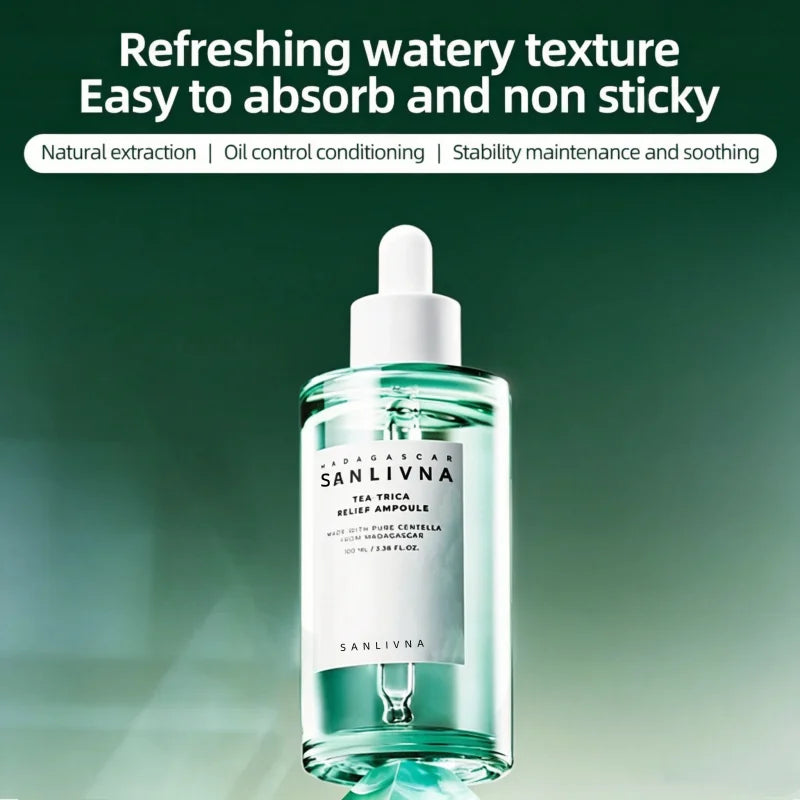 Korean Centella Tea-Trica Oil Control Soothing Toner,Soothing Ampoule Essence Hydrating Refreshing Face Serum Skincare Products