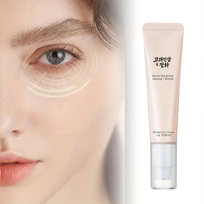 Korean Beauty Revitalizing Eye Serum, Retinol Niacinamide Eye Serum Tightening Moisturizing Reduce Fine Lines Herbal Eye Cream