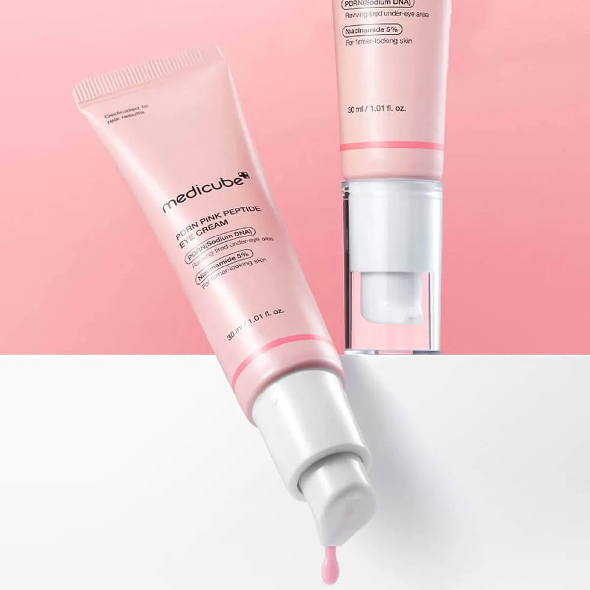 MEDICUBE PDRN PINK PEPTIDE EYE SERUM 30ml, Smooth Liquid, Gentle Eye Care, Korean Cosmetics, Korean Skincare