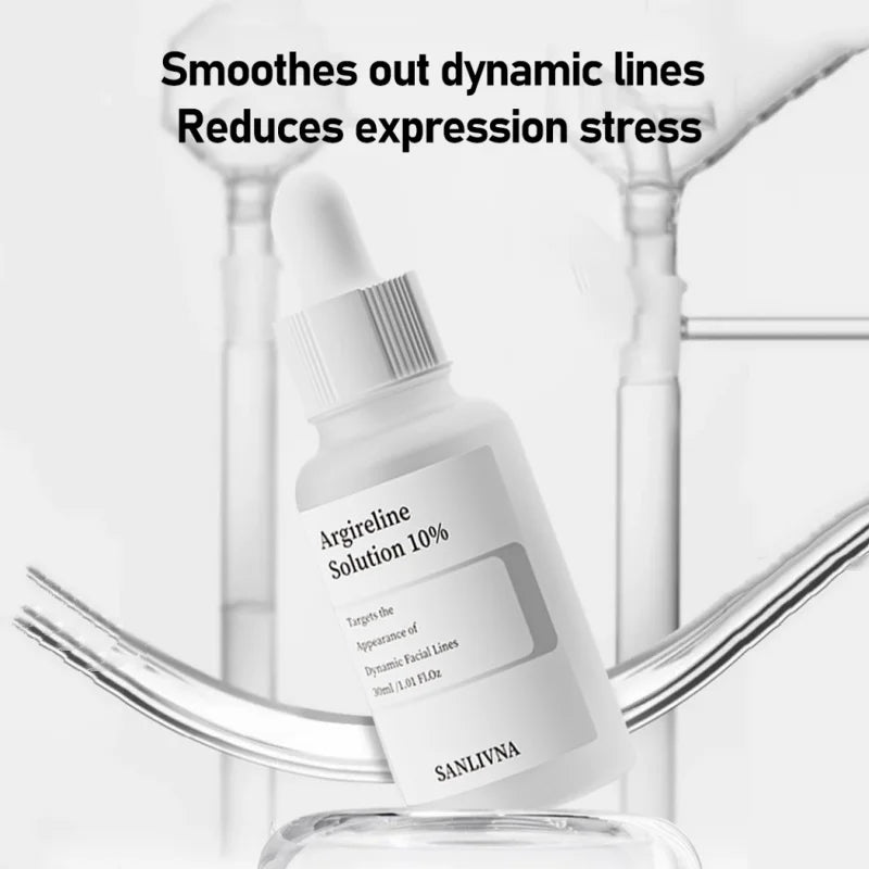 Korean Skincare Argireline Solution 10% Serum,Hydrating Anti-Aging Booster Face Serum Firming Smooth Skin Beauty Products 30ml