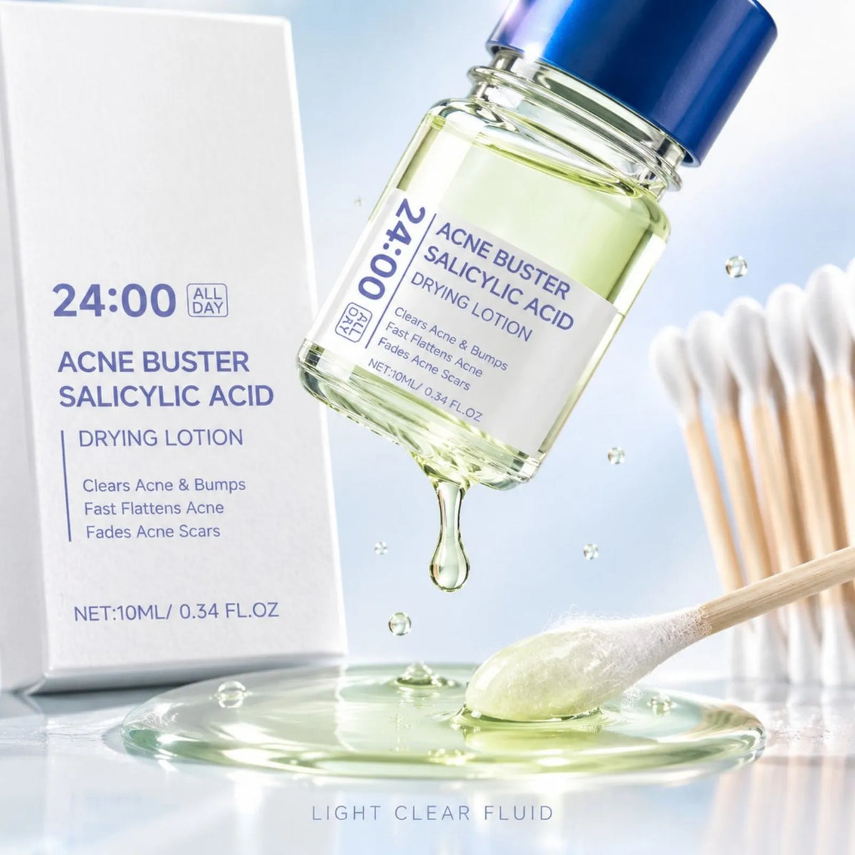 Salicylic Acid Acne Treatment Serum Moisturizing Oil Control Spot Corrector Pimple Relief Fades Acne Mark Facial Skin Care Serum