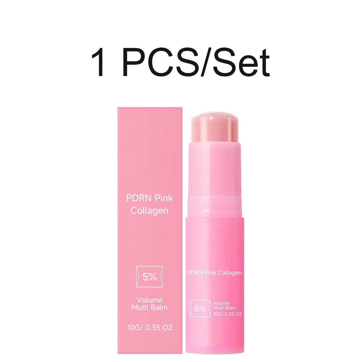 PDRN Pink Collagen Volume Multi Balm Stick&Serum 5% Volufiline Hydrating Firming Repair Balm for Face Neck Eye Area Skincare