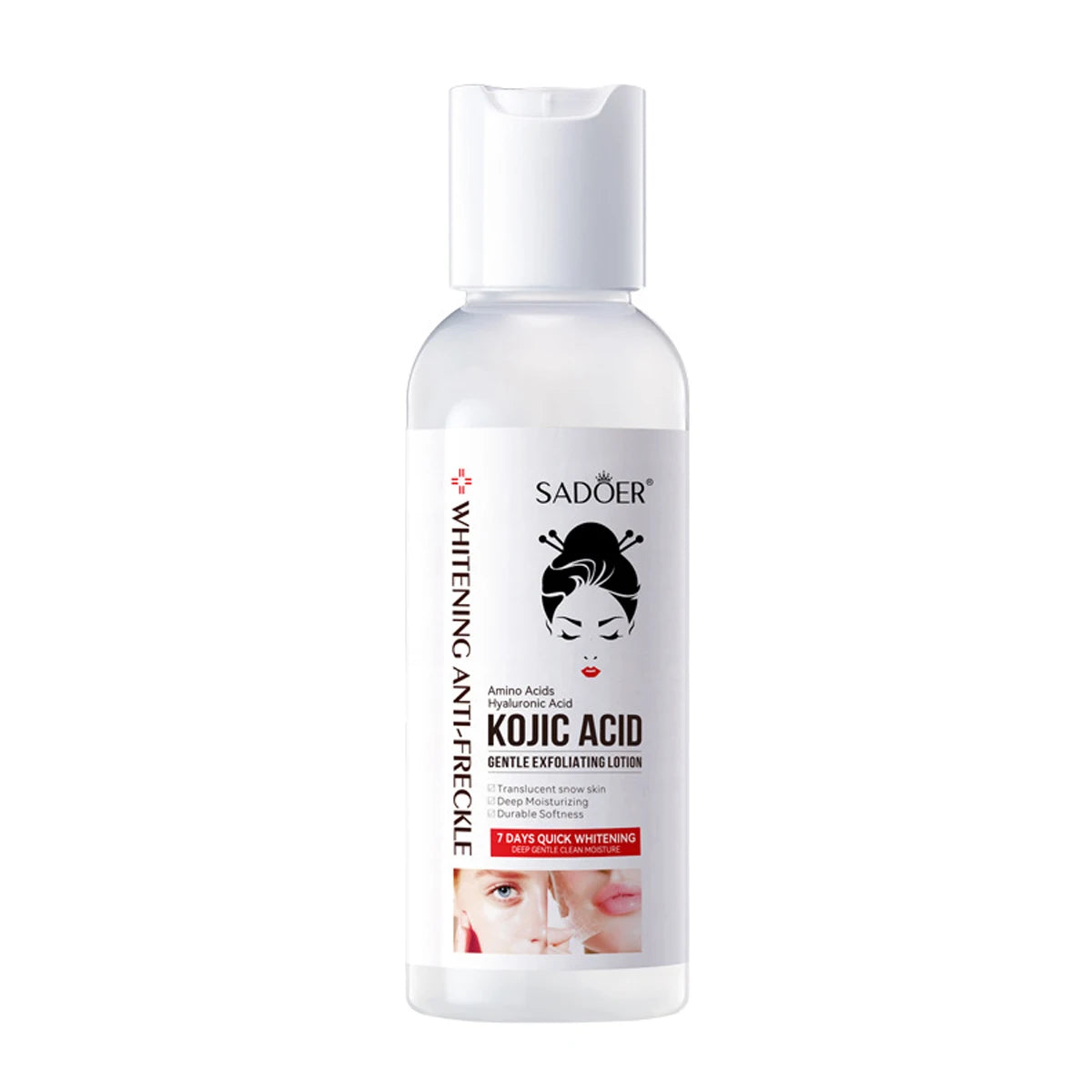 Kojic Acid Gentle Exfoliating Lotion Brightens Skin Tone And Leaves Skin Smooth And Refined Aloe Vera Coconut Exfoliating Lotion