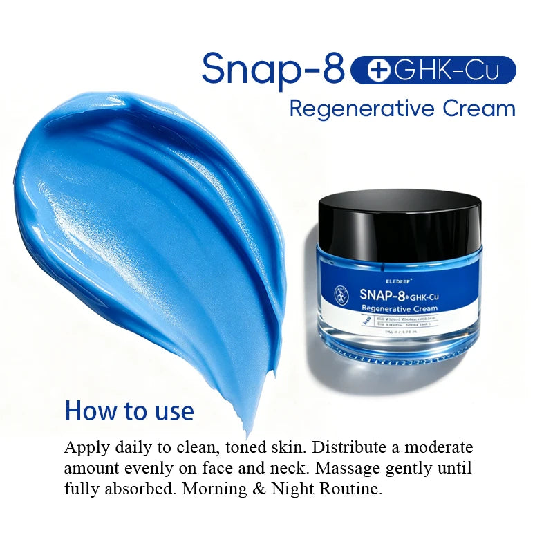 B Snap-8 GHK-Cu Regenerative Cream Anti-Aging Peptide Moisturizer Fine Lines Firming Skin Barrier Repair Long-Lasting Hydration