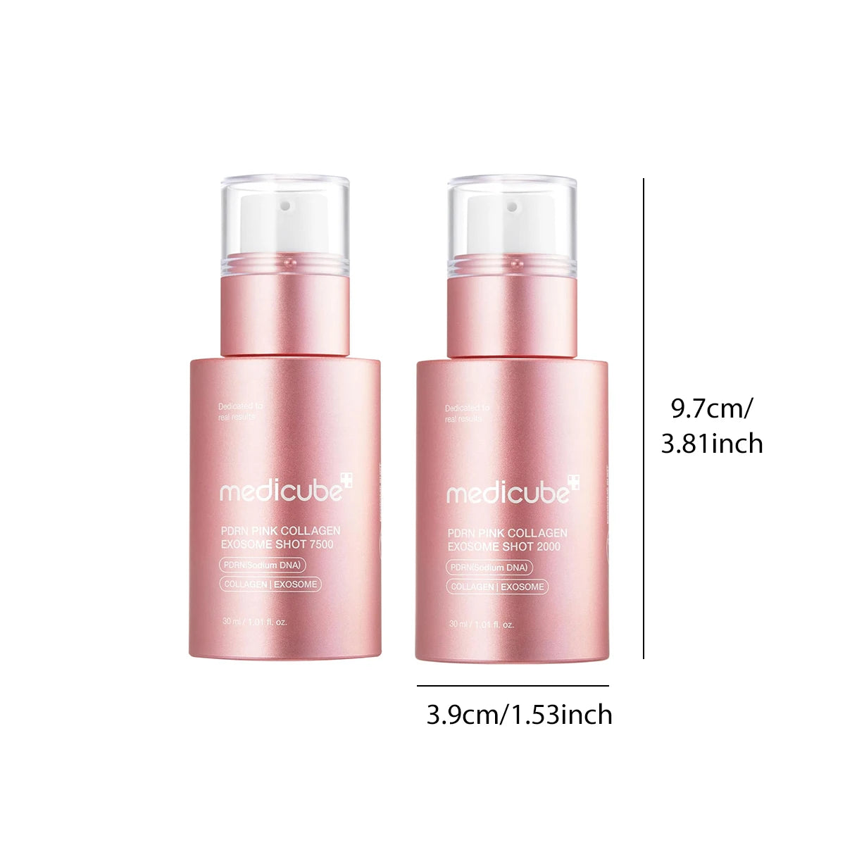 Medicube PDRN Pink Collagen,Pink Transparent Liquid,Lightweight&Fast-Absorbing,Two Versions,K-Beauty,Korean Makeup
