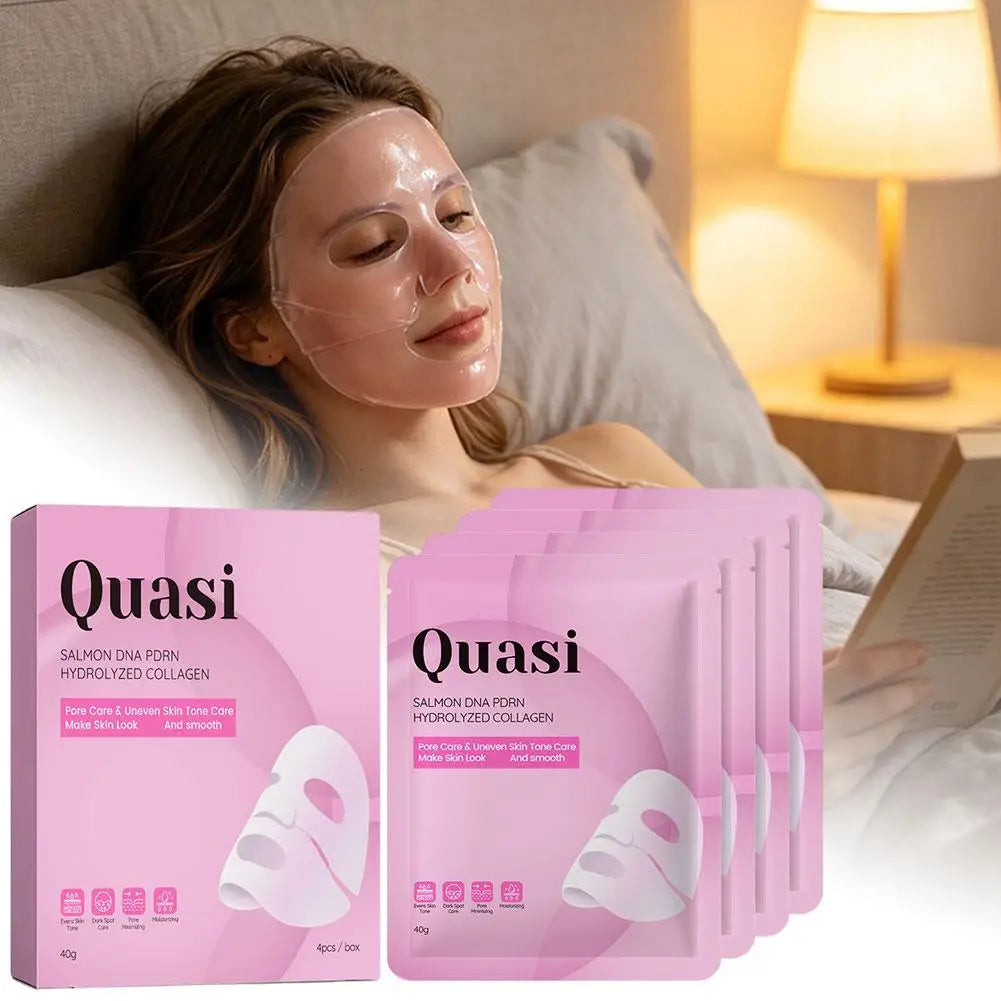 4Pcs Bio Collagen Overnight Mask Mild Korean Nourish Anti Aging Brightening Pore Minimizing Smooth Fine Line Reducing Mask 2026
